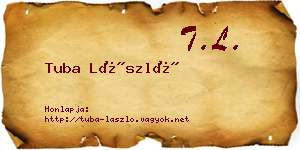 Tuba László névjegykártya